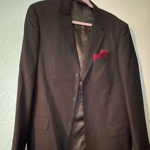 Perry Ellis mens suit jacket, size 42long black straps